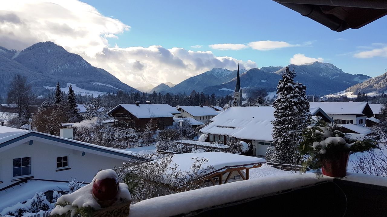 Ausblick vom Balkon: "Almblick" Ausblick vom Balkon: "Almblick"